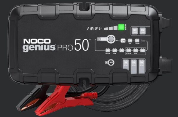 NOCO Elite GXL5000 Multi-Voltage Battery Charger, 6V/12V/24V, 50 Amp