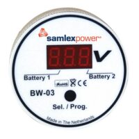 Samlex America Battery Monitor, White LCD Digital Display