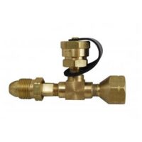Marshall Excelsior Propane Splitter, Male POL to Tee, Dual 1 Inch-20 Male