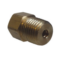 MB Sturgis Propane Adapter Fitting, 1/4-Inch Female Inverted Flare to Male Threads