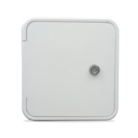 B&B Molders Electrical Cord Hatch, 8.5 x 8 Inches, Polar White