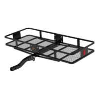 CURT Basket Cargo Carrier, 24 x 60 Inch, 500 lb Capacity, Black