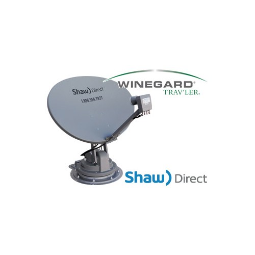 Winegard Stationary Satellite TV Antenna, Roof Mount, Gray