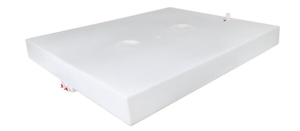 Icon 55-Gallon Fresh Water Tank, Rectangular, White, Roto-Molded