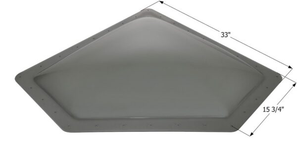 Icon Neo Angle Smoke Skylight, 29x13 Inch Opening, 6-Inch Dome