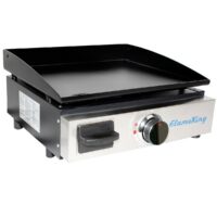 Flame King Cast Iron Propane Griddle 12,000 BTU, 17 x 15.5 inch, Black