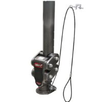 Gen-Y SPARTAN Gooseneck Coupler, 25,000 lb, Snap Latch, Black