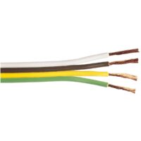 East Penn 4-Conductor Trailer Wire, 16-Gauge Stranded Copper, 100-Foot Coil