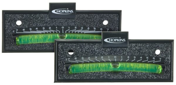 Hopkins RV Level Bubble, Set of 2, Side-to-Side, 0-7 Inch Range
