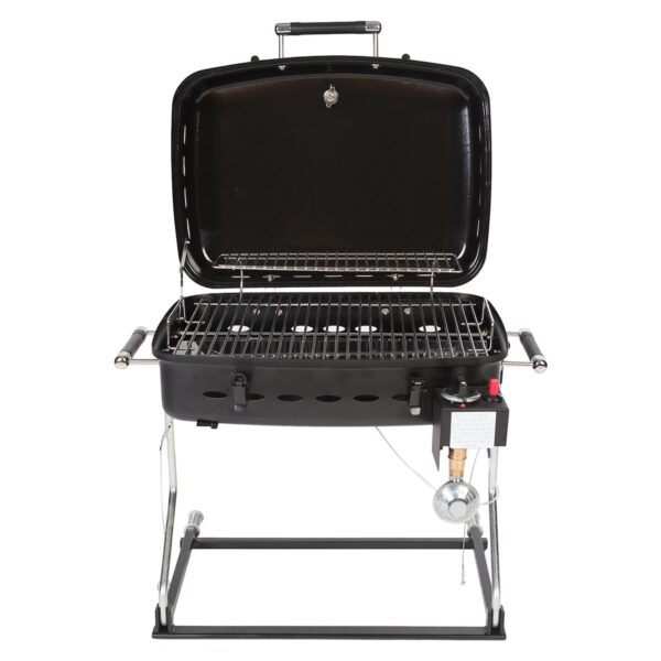 Faulkner Portable Propane Barbeque Grill, 12,000 BTU, Black
