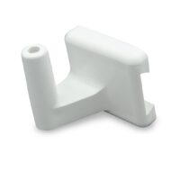 B&B Molders Shower Head Mount, 1-Position, Polar White