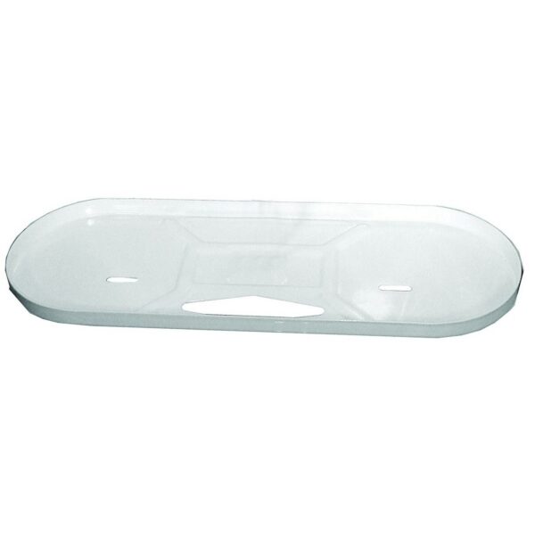 JR Products Propane Tank Base Mount, Dual Tank, Polar White, ABS Plastic