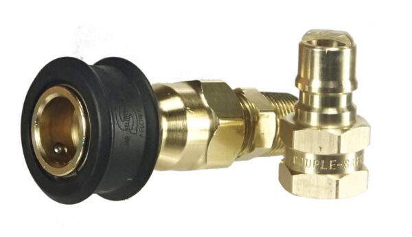 MB Sturgis Propane Adapter, 3/8" QC to Male Thread, Straight