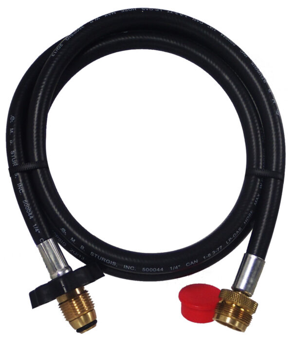 MB Sturgis 60-inch Propane Hose, 1/4-inch, High Pressure, Prest-O-Lite, 1-inch Male