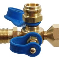 MB Sturgis Propane Tee Adapter, 1/4" Inverted Flare to Female POL