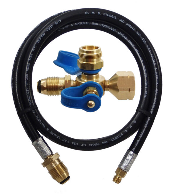 MB Sturgis 60" Propane Feed Hose, POL to 1/4" Inverted Flare