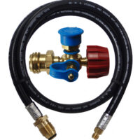MB Sturgis Propane Tee Adapter, 1" Male to 1/4" Female Inverted Flare