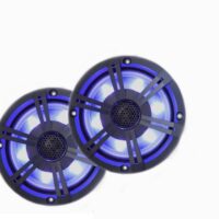 PQN Audio 6.5-Inch Waterproof Outdoor Speakers, Pair, Bluetooth, Black