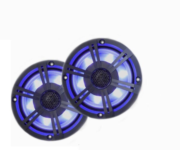 PQN Audio 6.5-Inch Waterproof Outdoor Speakers, Pair, Bluetooth, Black