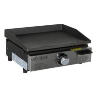 Furrion Greystone 17-Inch Cast Iron Griddle, Single Dial, Silver