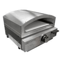 Greystone 17 Inch Cast-Iron Griddle with Pizza Oven Attachment, Stainless Steel