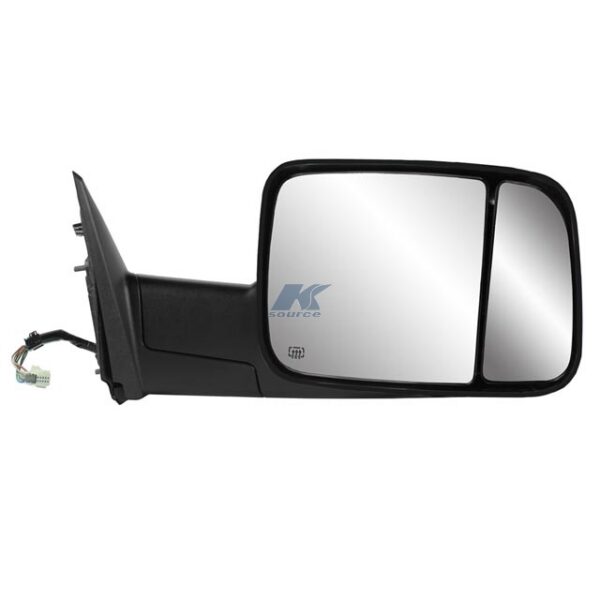 K-Source Heated Towing Mirror, Electric, Turn Signal, Black