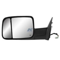 K-Source Heated Towing Mirror, Electric, Turn Signal, Black