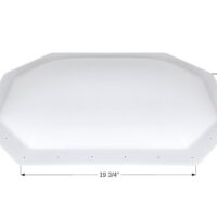 Icon White Neo-Angle Skylight, 19.75 in. x 10.75 in. Flange
