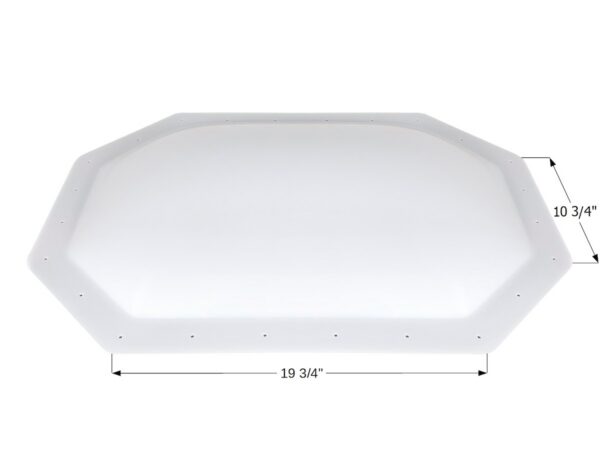 Icon White Neo-Angle Skylight, 19.75 in. x 10.75 in. Flange