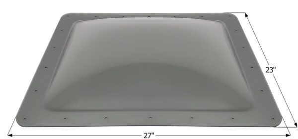 Icon Smoke Rectangular Skylight, 27 in. x 23 in. Flange