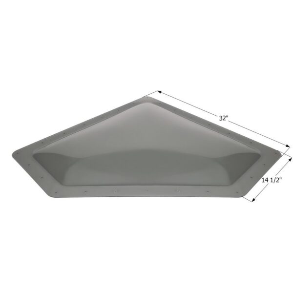 Icon Smoke Neo-Angle Skylight, 32 in. x 14.5 in. Flange