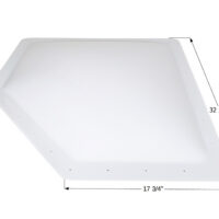 Icon White Neo-Angle Skylight, 32.5 in. x 17.75 in. Flange