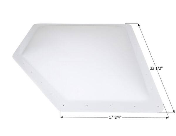 Icon White Neo-Angle Skylight, 32.5 in. x 17.75 in. Flange