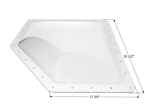 Icon Clear Neo-Angle Skylight, 32.5 in. x 17.75 in. Flange