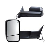 K-Source Heated Exterior Mirrors, Black OEM Replacement, Set of 2