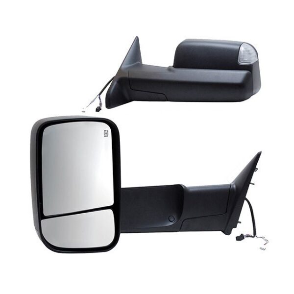 K-Source Heated Exterior Mirrors, Black OEM Replacement, Set of 2