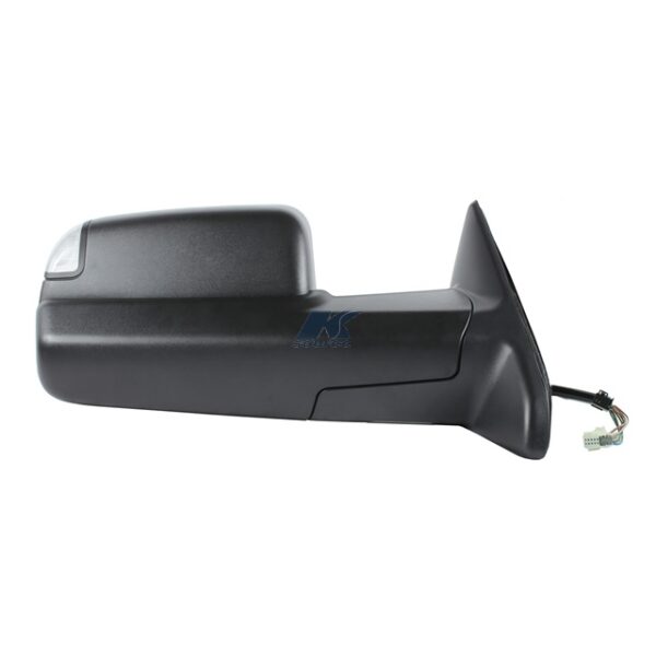 K-Source Heated Exterior Mirror, OEM Replacement, Single, Black