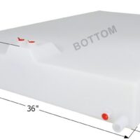Icon 49 Gallon Fresh Water Tank, White, Rectangular
