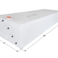 Icon 51 Gallon Fresh Water Tank, White, Rectangular