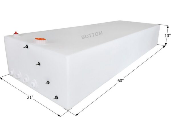 Icon 51 Gallon Fresh Water Tank, White, Rectangular