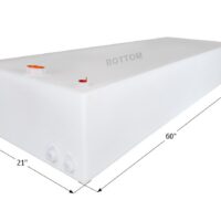 Icon 51 Gallon Fresh Water Tank, White, Rectangular
