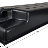 Icon 44 Gallon Waste Holding Tank, Black, ABS Plastic