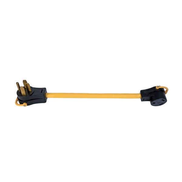 Arcon RV Power Cord Adapter, 50A to 30A, 18-Inch, Black