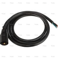 Pollak 6-Pin Trailer Wiring Connector, Trailer End, Black