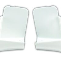 JR Products Gutter Spout 1-1/8 Inch Polar White, Set of 2