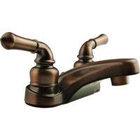 Dura Faucet RV Lavatory Faucet, Oil Rubbed Bronze, Mid-Arc, 2-Handle