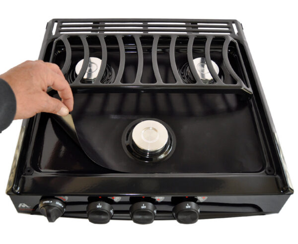 Stove Wrap Atwood/Dometic Triangle 3 Burner Stove Protector, Black