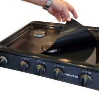 Stove Wrap Suburban Triangle 3 Burner Stove Protector, Black