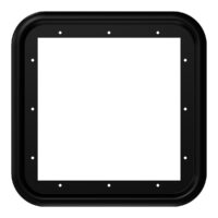 Fogatti InstaShower Access Door Frame, 15 x 15 Inch, Black