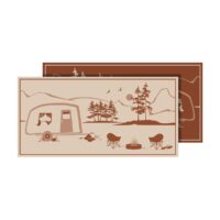 Faulkner Reversible RV Patio Mat, 18' x 9', Beige